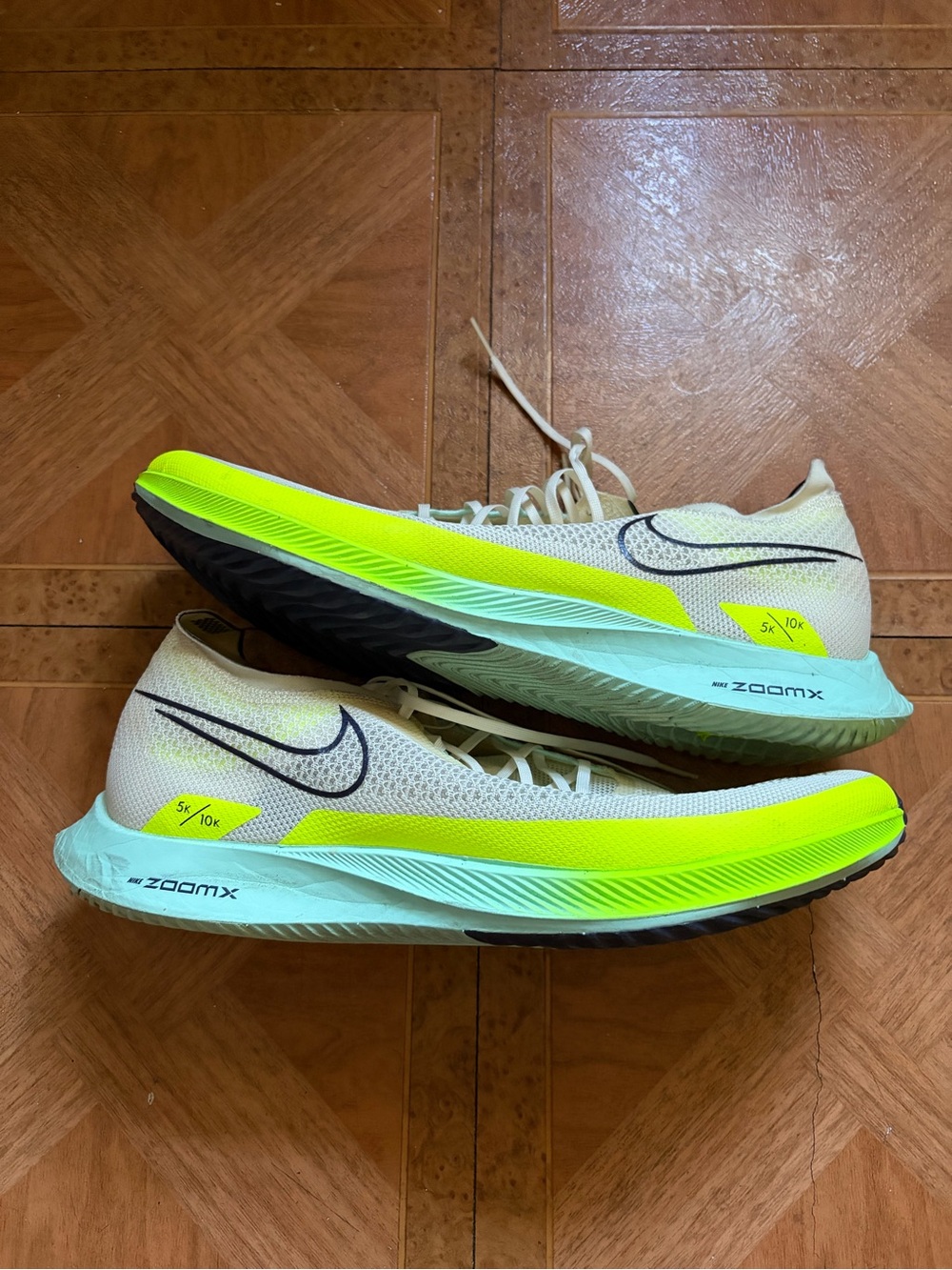 Nike Zoomx Streak Fly Coconut/Yellow 5k/10k Sz 12 Men Running Shoes